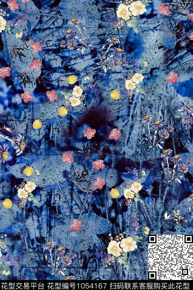 数码华亿平台植物花卉数码印花华亿平台下载（图片编号: 1054167） - 瓦栏（Walan）