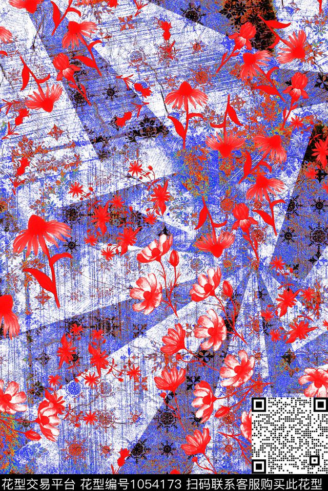 数码华亿平台植物花卉数码印花华亿平台下载（图片编号: 1054173） - 瓦栏（Walan）
