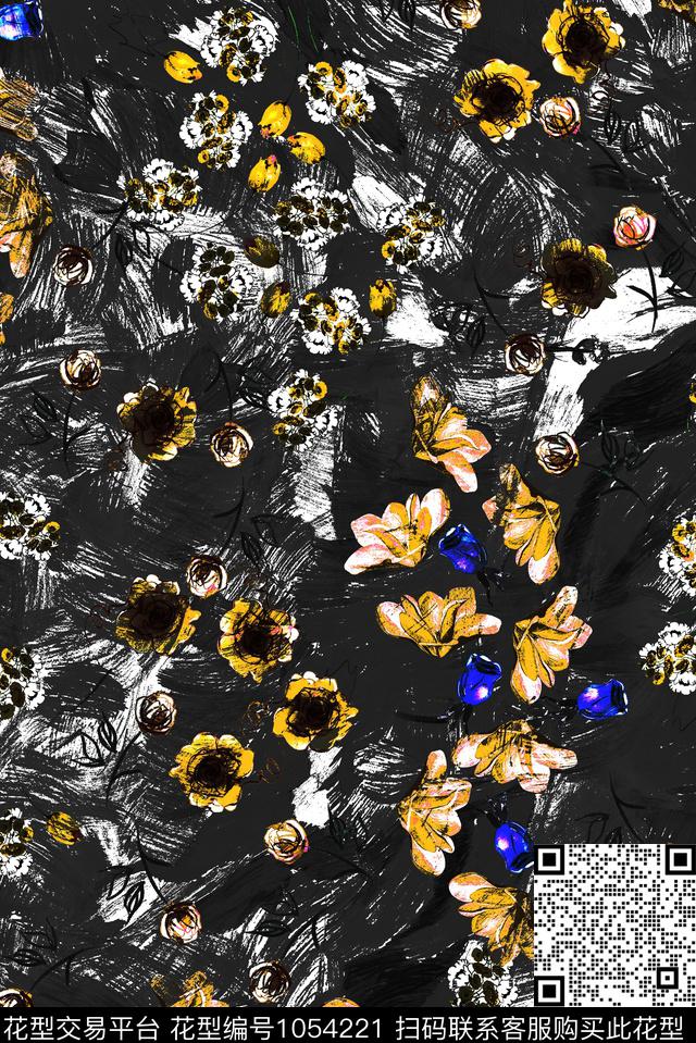 数码华亿平台植物花卉数码印花华亿平台下载（图片编号: 1054221） - 瓦栏（Walan）