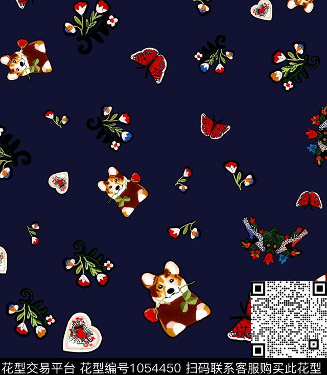 数码华亿平台小碎花大牌风数码印花华亿平台下载（图片编号: 1054450） - 瓦栏（Walan）