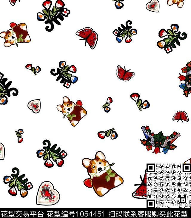 数码华亿平台小碎花大牌风数码印花华亿平台下载（图片编号: 1054451） - 瓦栏（Walan）