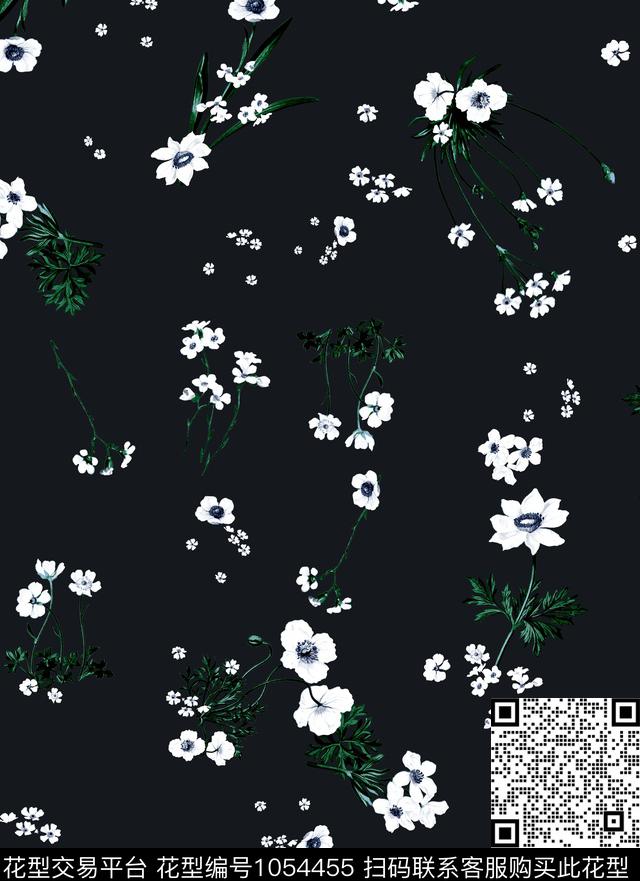 数码华亿平台小碎花大牌风数码印花华亿平台下载（图片编号: 1054455） - 瓦栏（Walan）