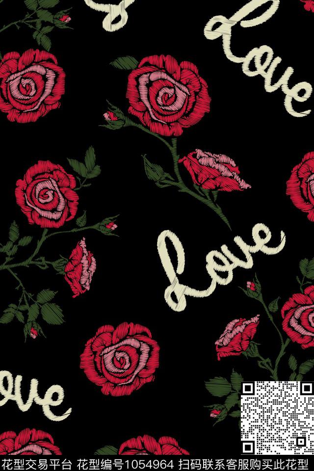 男装花卉大牌风传统印花华亿平台下载（图片编号: 1054964） - 瓦栏（Walan）