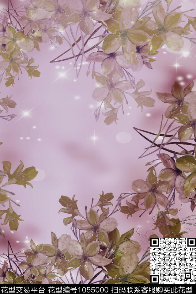 数码华亿平台定位花花卉数码印花华亿平台下载（图片编号: 1055000） - 瓦栏（Walan）