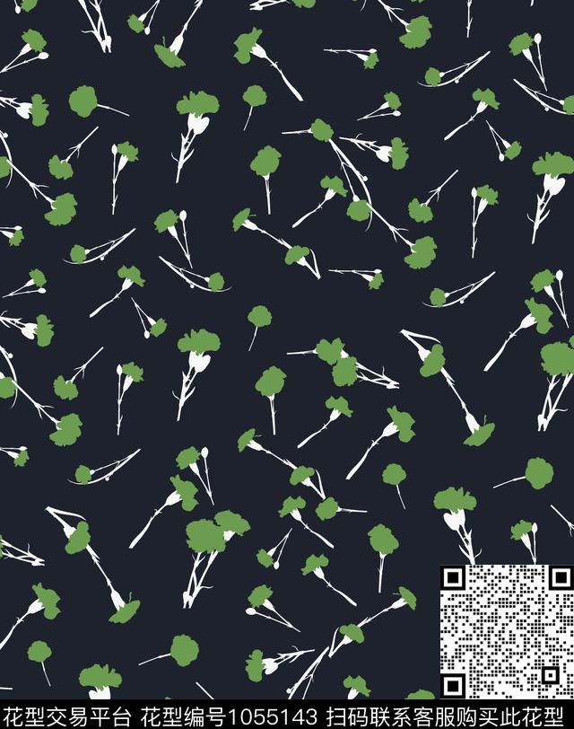 数码华亿平台小碎花大牌风数码印花华亿平台下载（图片编号: 1055143） - 瓦栏（Walan）