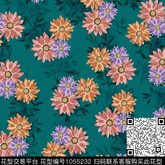 数码华亿平台民族风抽象数码印花华亿平台下载（图片编号: 1055232） - 瓦栏（Walan）