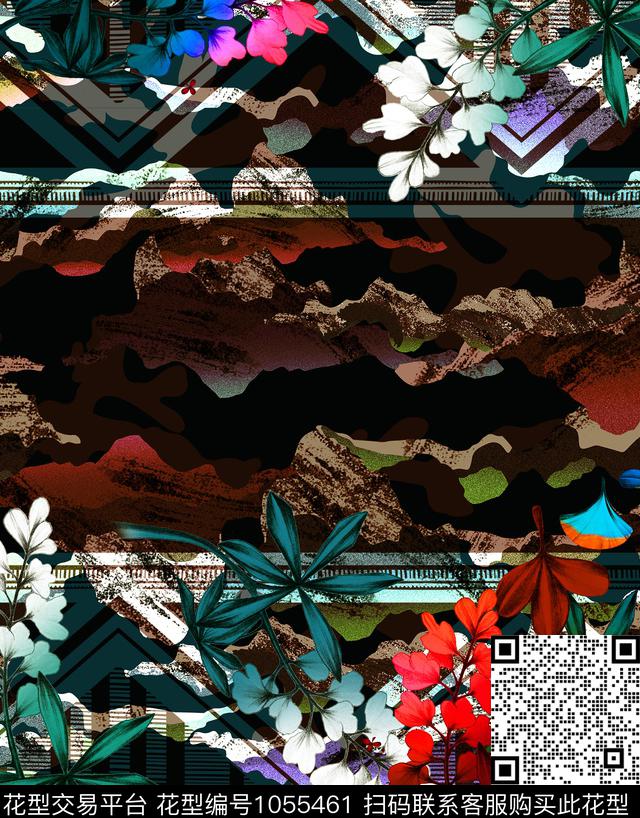 数码华亿平台风景景观花卉数码印花华亿平台下载（图片编号: 1055461） - 瓦栏（Walan）