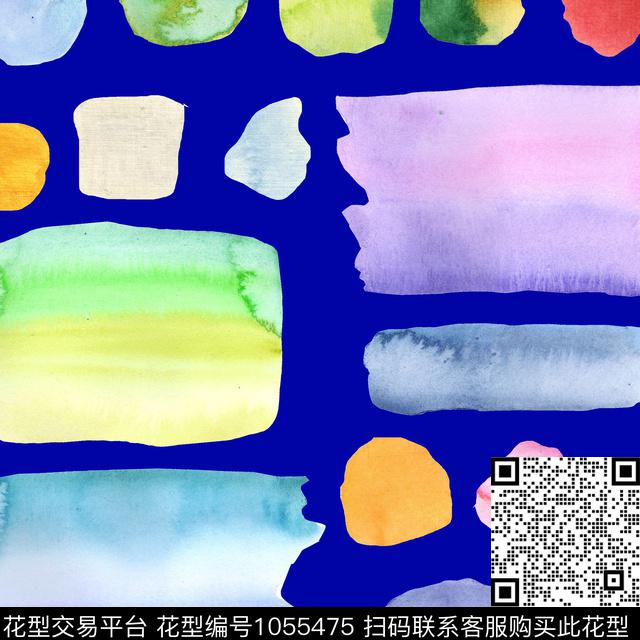 肌理几何方巾数码印花华亿平台下载（图片编号: 1055475） - 瓦栏（Walan）