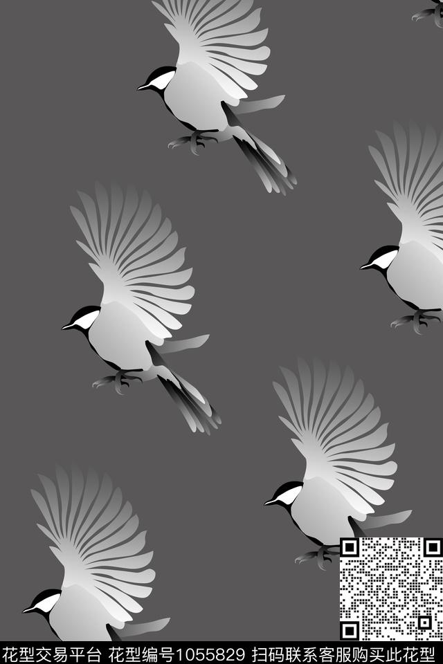 鸟男装年轻女性传统印花华亿平台下载（图片编号: 1055829） - 瓦栏（Walan）