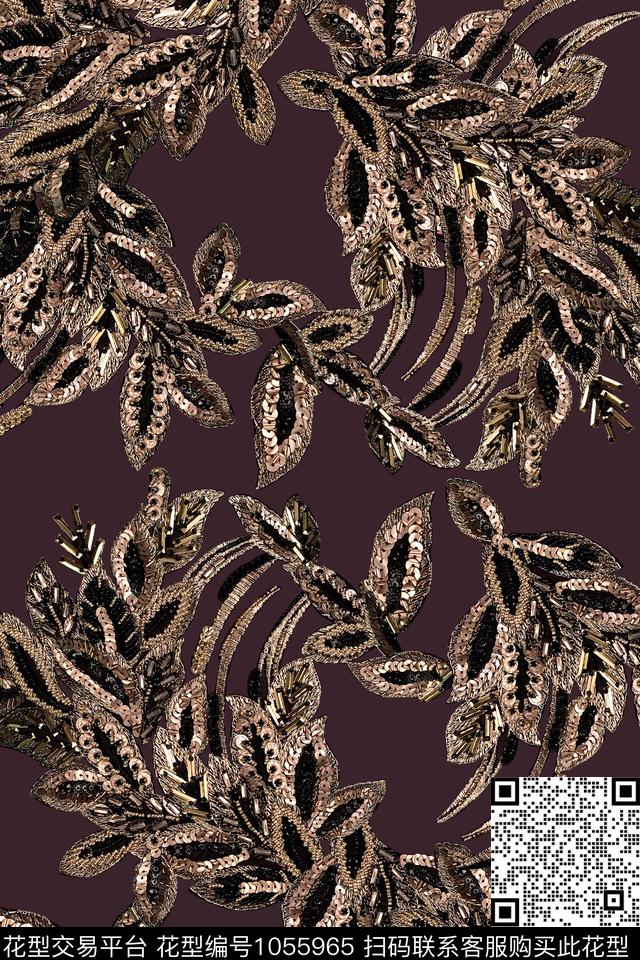 休闲配饰纹理数码印花华亿平台下载（图片编号: 1055965） - 瓦栏（Walan）