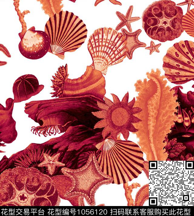 数码华亿平台花卉大牌风数码印花华亿平台下载（图片编号: 1056120） - 瓦栏（Walan）