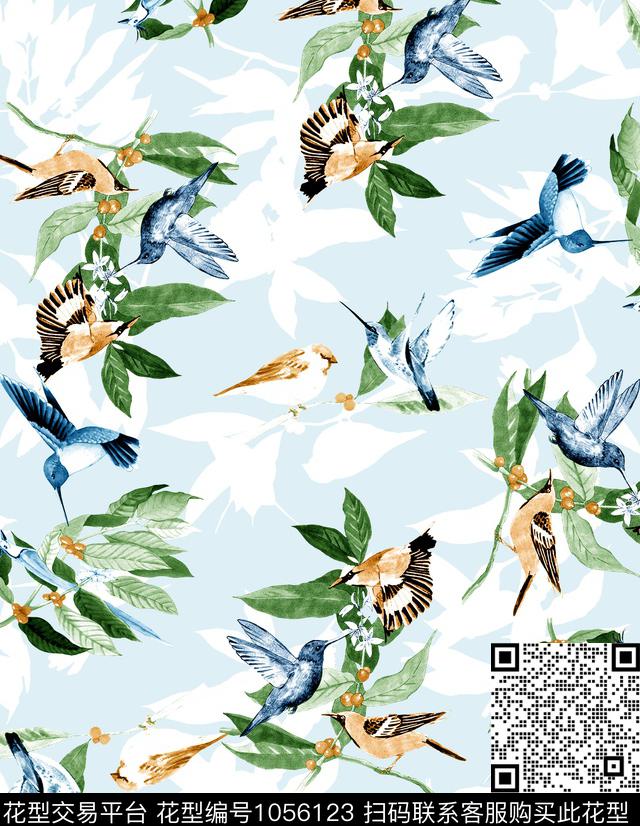 数码华亿平台花卉大牌风数码印花华亿平台下载（图片编号: 1056123） - 瓦栏（Walan）
