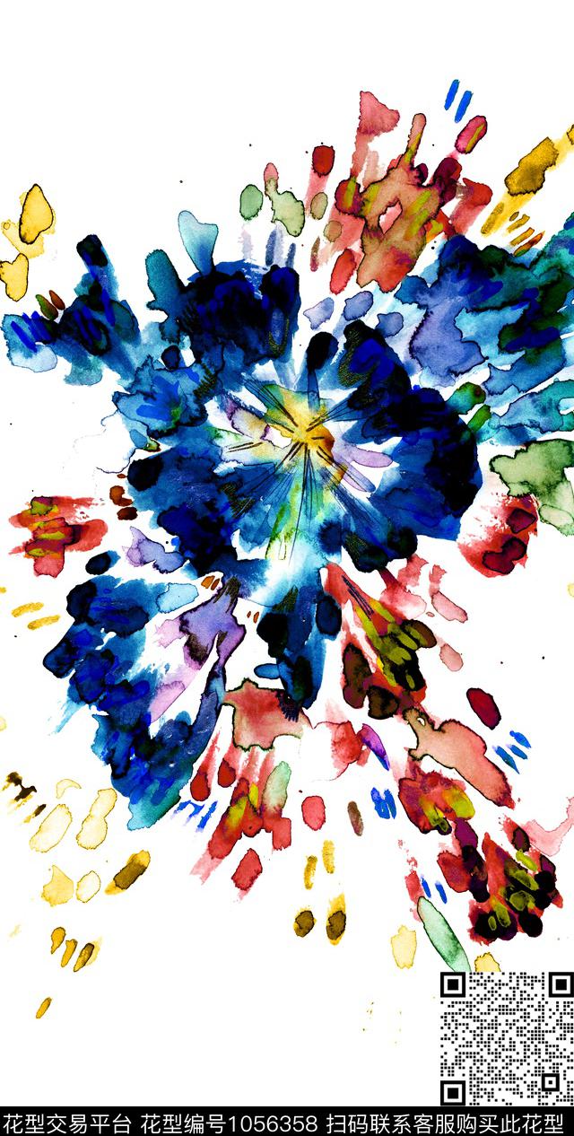 数码华亿平台花卉大牌风数码印花华亿平台下载（图片编号: 1056358） - 瓦栏（Walan）