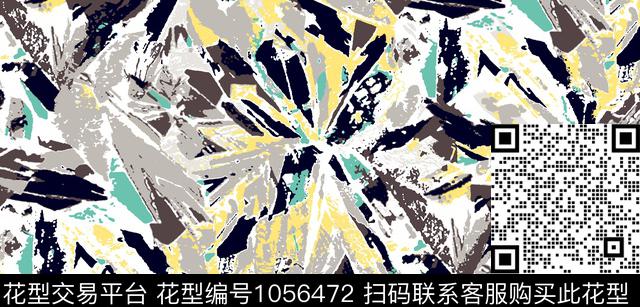 数码华亿平台抽象几何传统印花华亿平台下载（图片编号: 1056472） - 瓦栏（Walan）