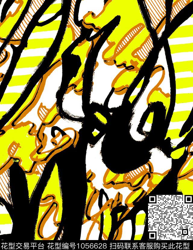 数码华亿平台几何大牌风数码印花华亿平台下载（图片编号: 1056628） - 瓦栏（Walan）