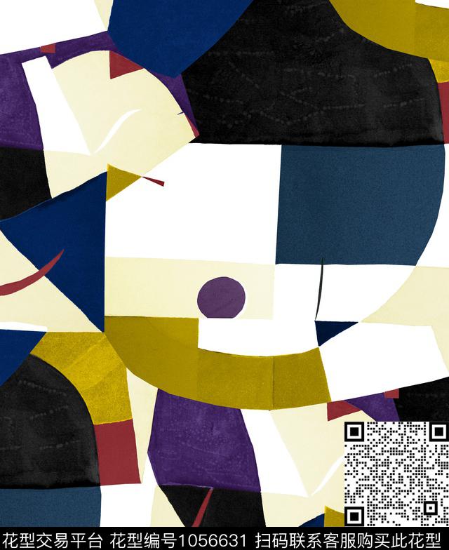 数码华亿平台几何大牌风数码印花华亿平台下载（图片编号: 1056631） - 瓦栏（Walan）