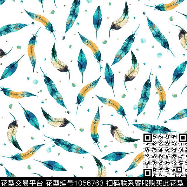 数码华亿平台民族风抽象数码印花华亿平台下载（图片编号: 1056763） - 瓦栏（Walan）