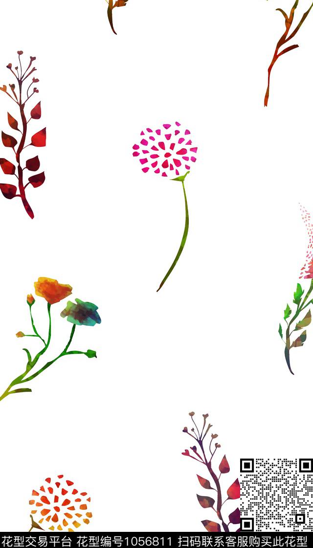 数码华亿平台花卉女装数码印花华亿平台下载（图片编号: 1056811） - 瓦栏（Walan）