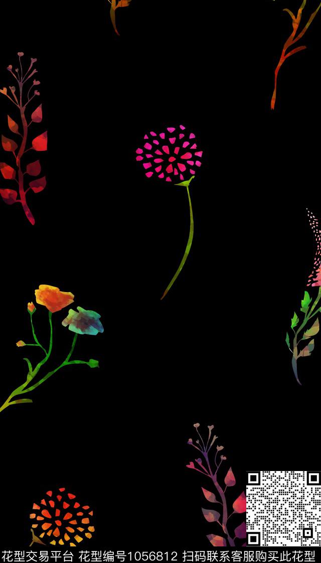 数码华亿平台花卉女装数码印花华亿平台下载（图片编号: 1056812） - 瓦栏（Walan）