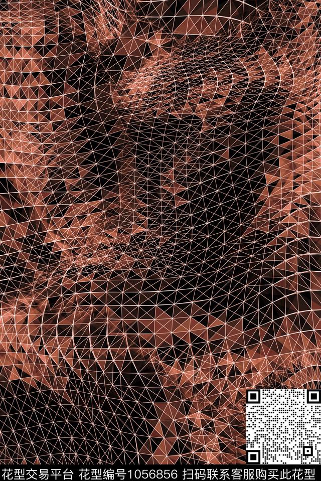 条纹民族风格子数码印花华亿平台下载（图片编号: 1056856） - 瓦栏（Walan）