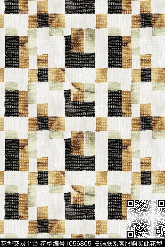 条纹民族风抽象数码印花华亿平台下载（图片编号: 1056865） - 瓦栏（Walan）