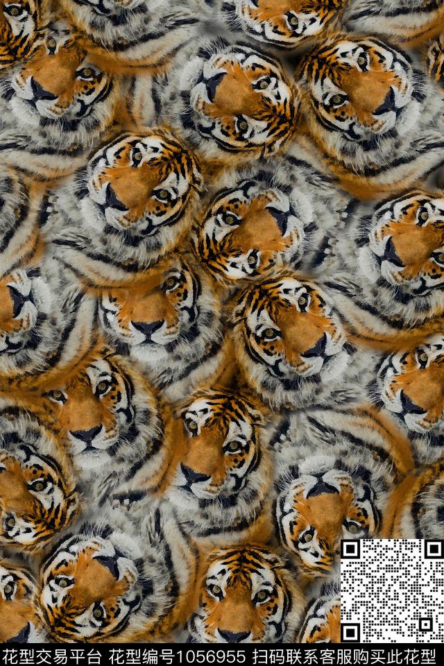 男装动物年轻女性数码印花华亿平台下载（图片编号: 1056955） - 瓦栏（Walan）