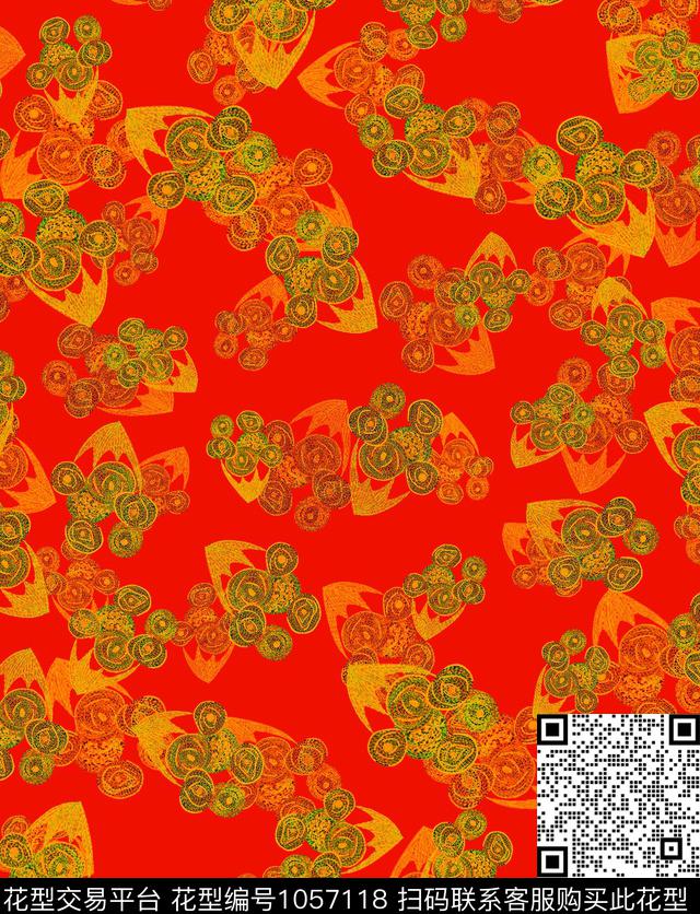 植物花卉手绘花卉数码印花华亿平台下载（图片编号: 1057118） - 瓦栏（Walan）