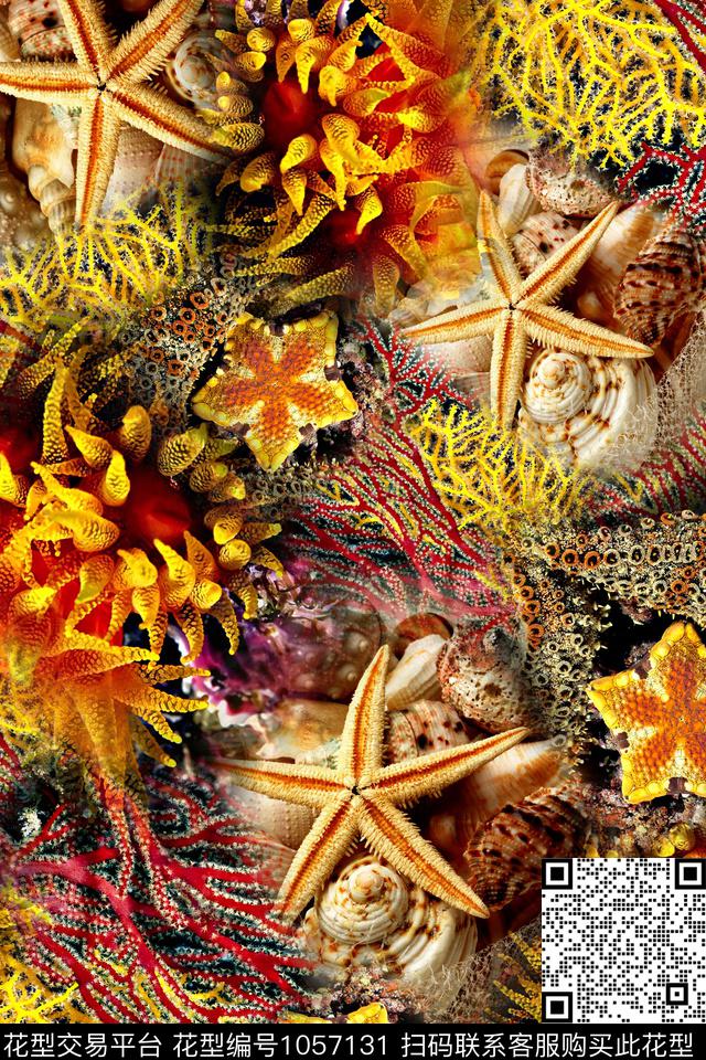 数码华亿平台抽象混合拼接数码印花华亿平台下载（图片编号: 1057131） - 瓦栏（Walan）