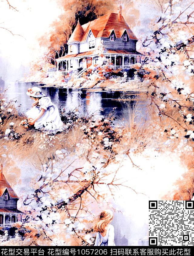 数码华亿平台大牌风风景景观数码印花华亿平台下载（图片编号: 1057206） - 瓦栏（Walan）