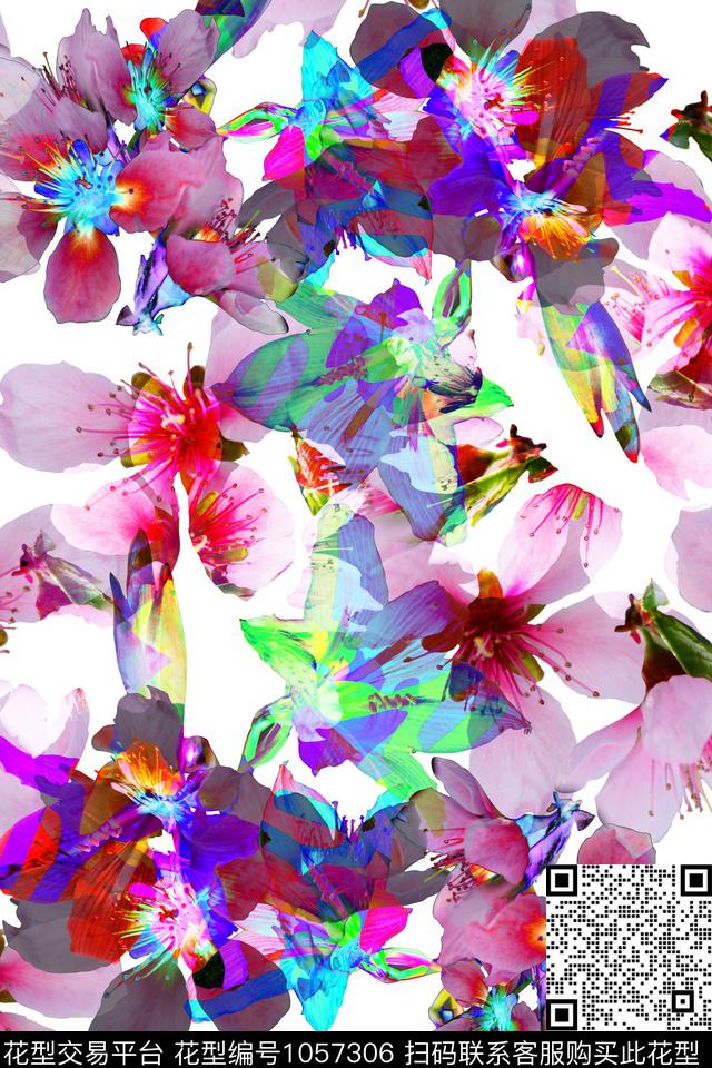 数码华亿平台春夏华亿平台花卉数码印花华亿平台下载（图片编号: 1057306） - 瓦栏（Walan）