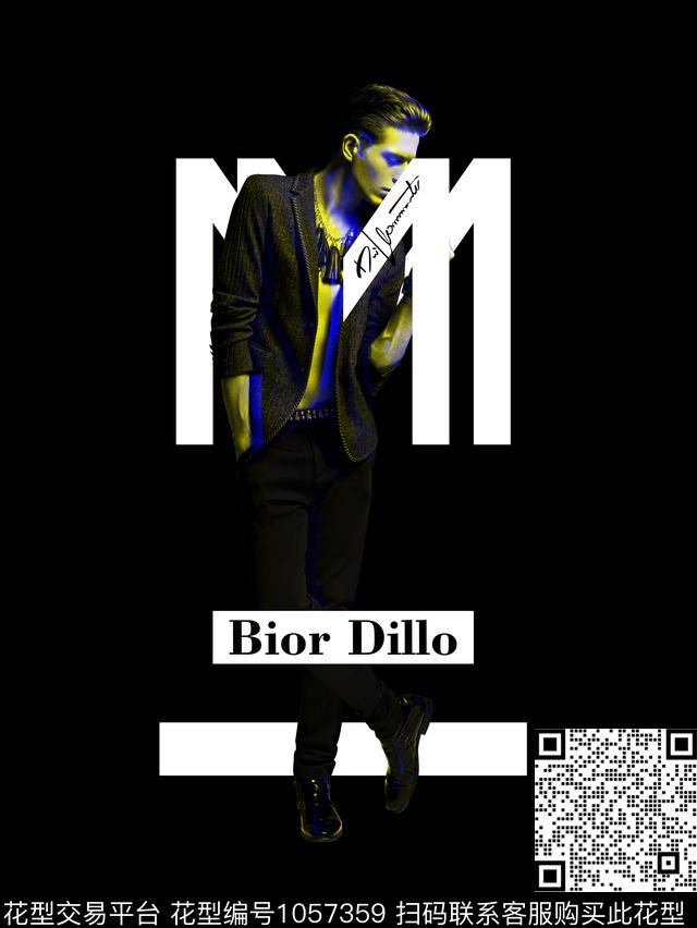 人物几何潮牌数码印花华亿平台下载（图片编号: 1057359） - 瓦栏（Walan）