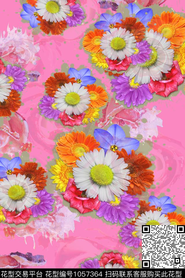 数码华亿平台春夏华亿平台花卉数码印花华亿平台下载（图片编号: 1057364） - 瓦栏（Walan）