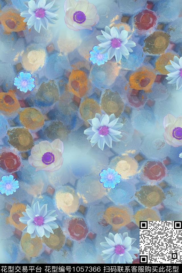 数码华亿平台春夏华亿平台花卉数码印花华亿平台下载（图片编号: 1057366） - 瓦栏（Walan）