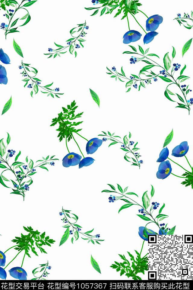 数码华亿平台春夏华亿平台花卉数码印花华亿平台下载（图片编号: 1057367） - 瓦栏（Walan）