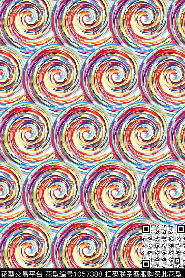 条纹民族风格子数码印花华亿平台下载（图片编号: 1057388） - 瓦栏（Walan）