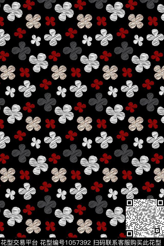 数码华亿平台民族风抽象数码印花华亿平台下载（图片编号: 1057392） - 瓦栏（Walan）