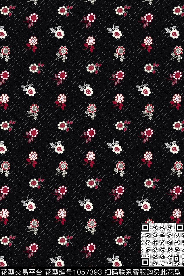 数码华亿平台民族风花卉数码印花华亿平台下载（图片编号: 1057393） - 瓦栏（Walan）