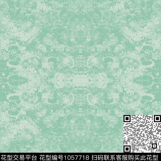 女装大牌风网布蕾丝传统印花华亿平台下载（图片编号: 1057718） - 瓦栏（Walan）