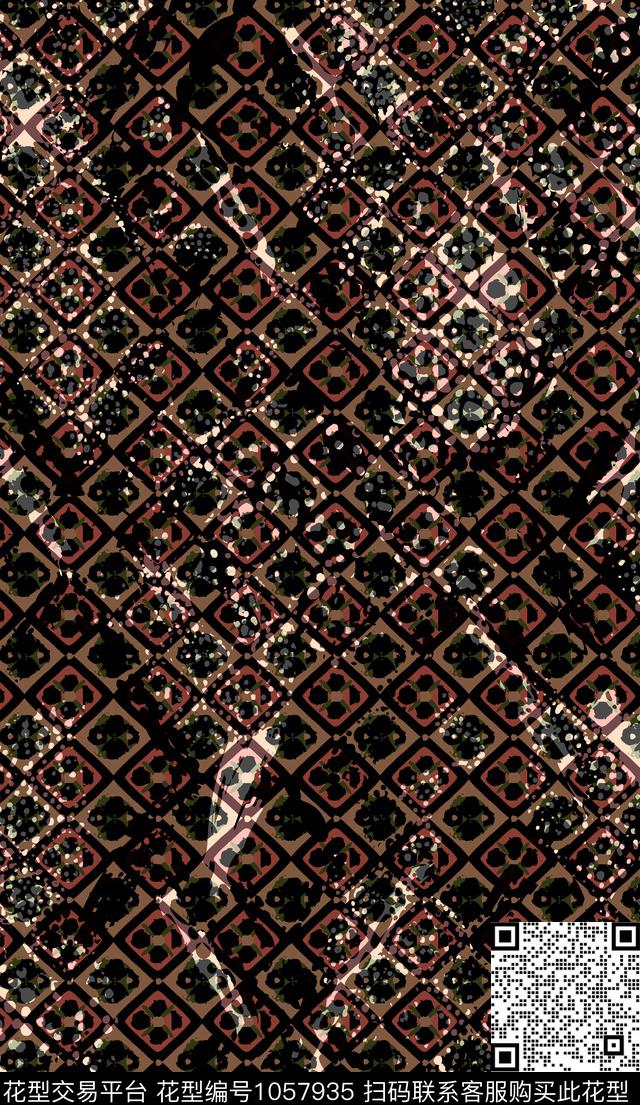 数码华亿平台女装几何数码印花华亿平台下载（图片编号: 1057935） - 瓦栏（Walan）