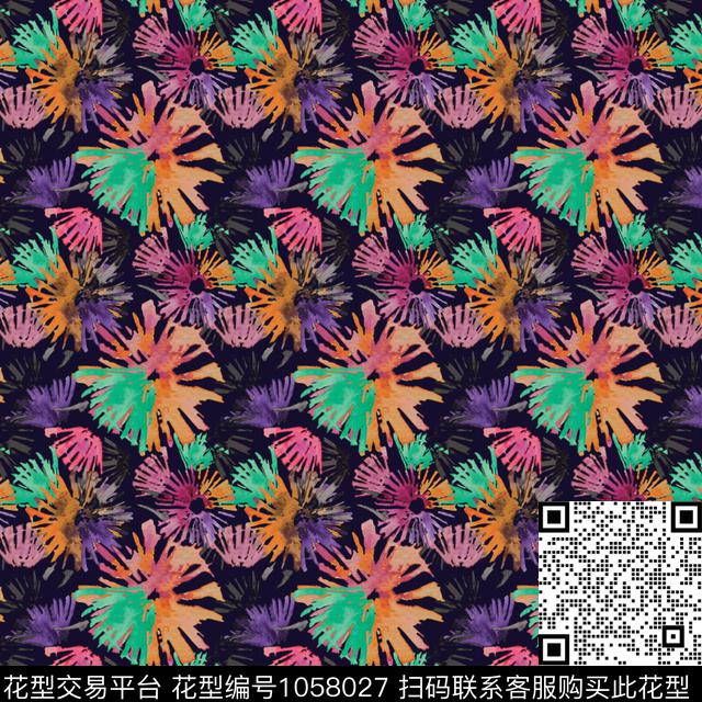 数码华亿平台花卉女装数码印花华亿平台下载（图片编号: 1058027） - 瓦栏（Walan）