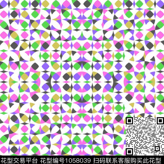 数码华亿平台几何大牌风数码印花华亿平台下载（图片编号: 1058039） - 瓦栏（Walan）