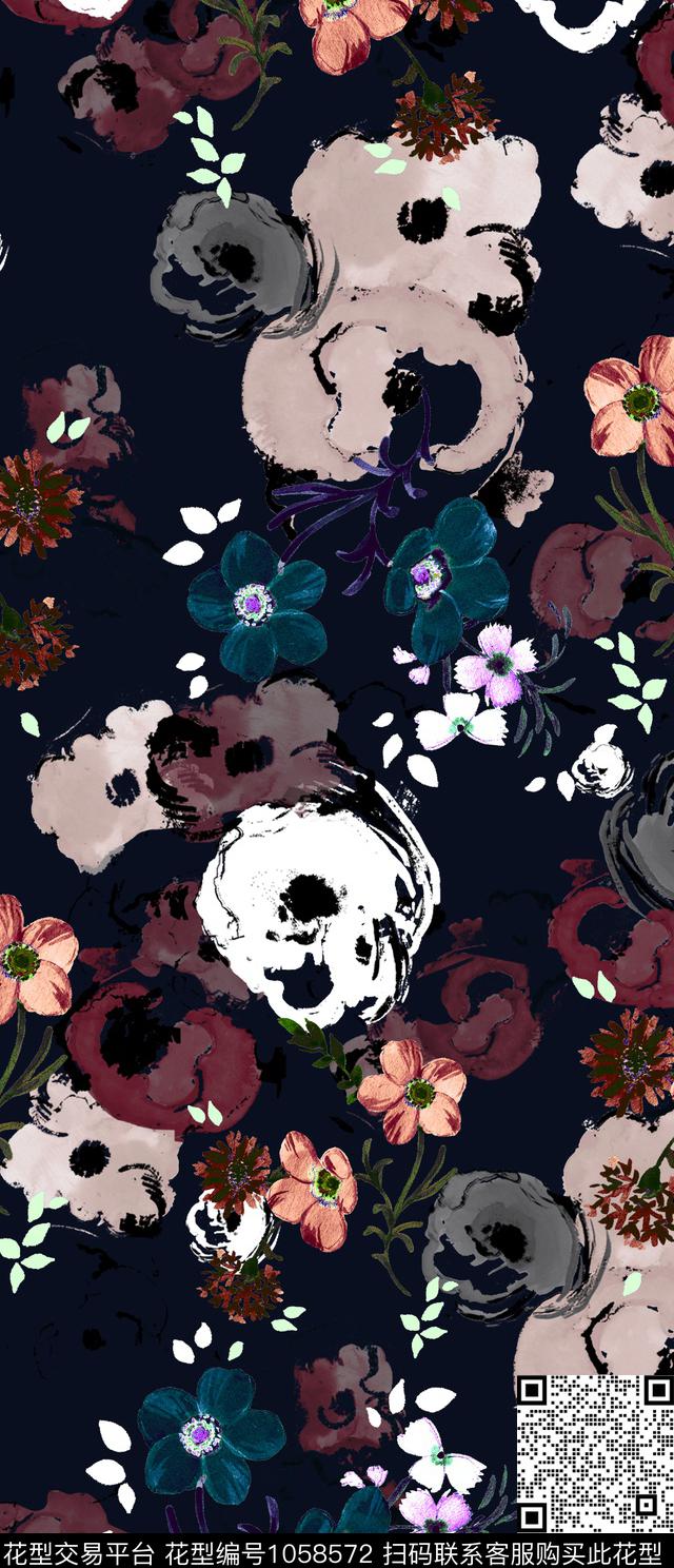 数码华亿平台花卉女装数码印花华亿平台下载（图片编号: 1058572） - 瓦栏（Walan）