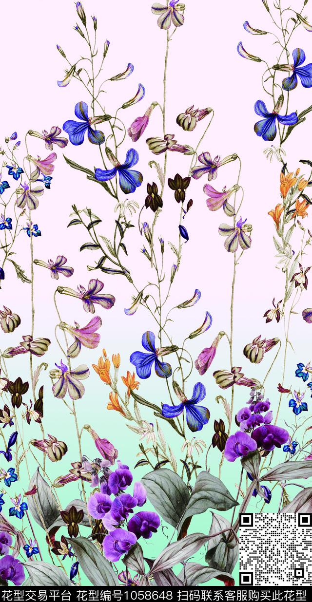 淑女衬衫创意数码印花华亿平台下载（图片编号: 1058648） - 瓦栏（Walan）