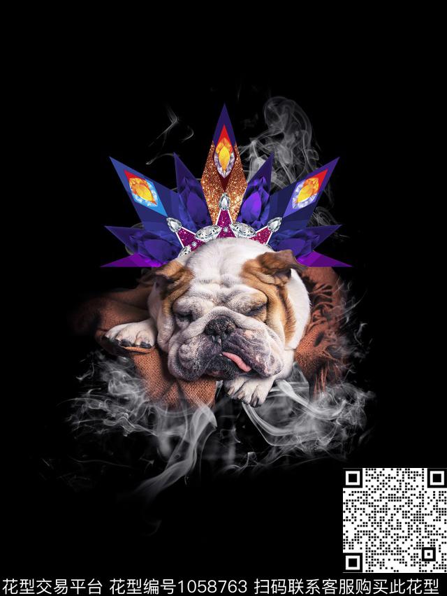 潮牌动物狗数码印花华亿平台下载（图片编号: 1058763） - 瓦栏（Walan）