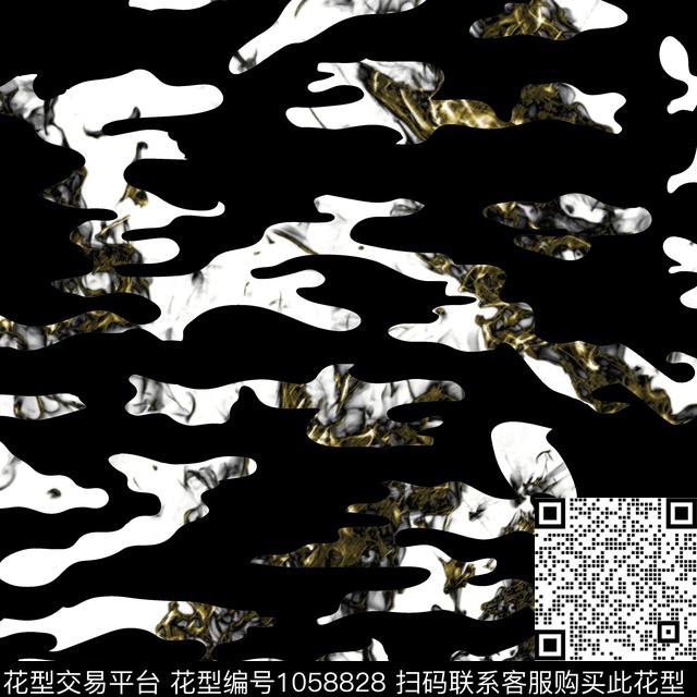 抽象迷彩满版散花数码印花华亿平台下载（图片编号: 1058828） - 瓦栏（Walan）