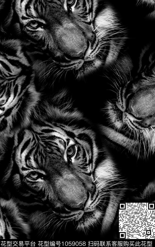 数码华亿平台动物大牌风数码印花华亿平台下载（图片编号: 1059058） - 瓦栏（Walan）