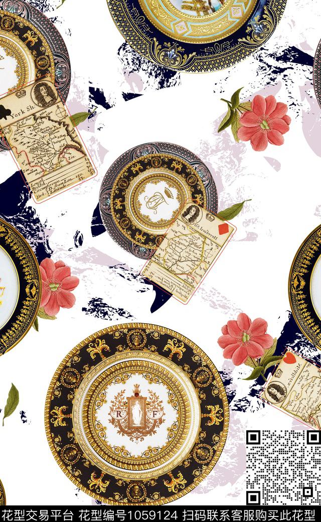 中国风数码华亿平台马数码印花华亿平台下载（图片编号: 1059124） - 瓦栏（Walan）