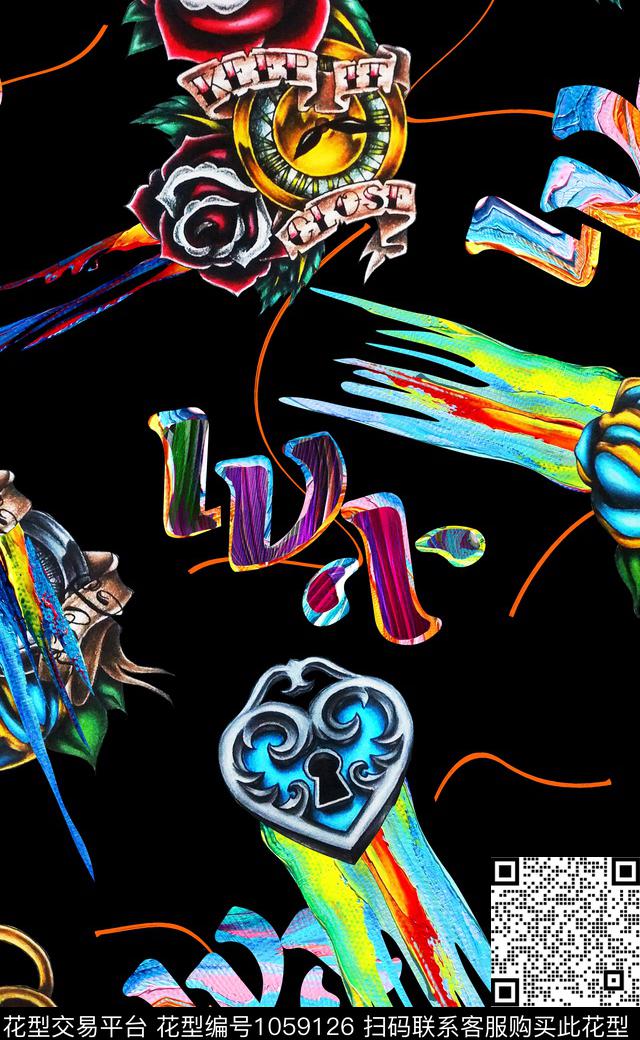 中国风数码华亿平台马数码印花华亿平台下载（图片编号: 1059126） - 瓦栏（Walan）