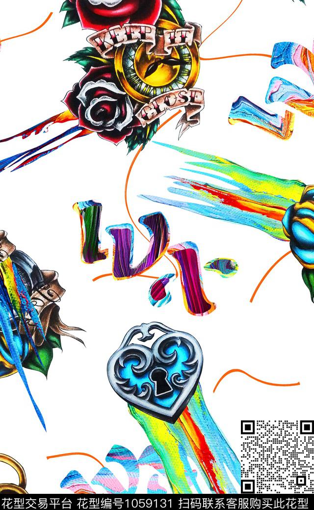 中国风数码华亿平台马数码印花华亿平台下载（图片编号: 1059131） - 瓦栏（Walan）