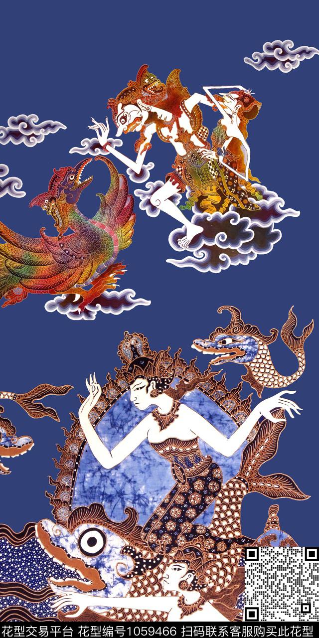 民族风中国风数码印花华亿平台下载（图片编号: 1059466） - 瓦栏（Walan）